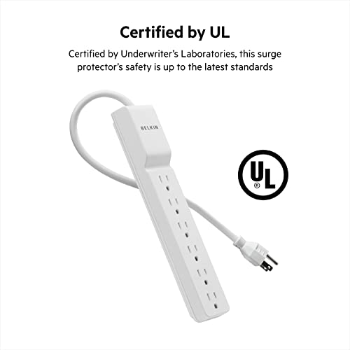 Belkin 6-Outlet Surge Protector Power Strip - Image 2