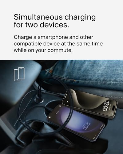 Belkin BoostCharge Dual Car Charger 42W Fast Charge - Image 2