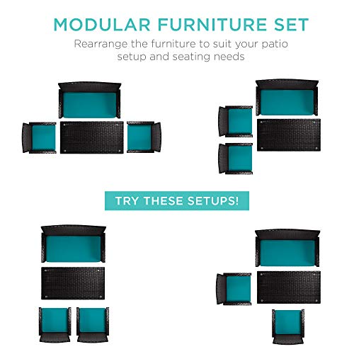 Best Choice Products 4-Piece Outdoor Wicker Patio Set - Image 2