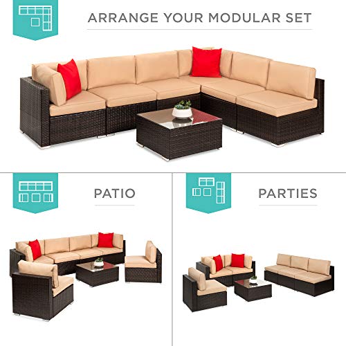 Best Choice Products 7-Piece Modular Outdoor Patio Set - Image 2