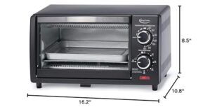 Betty Crocker Compact Toaster Oven With Heaters