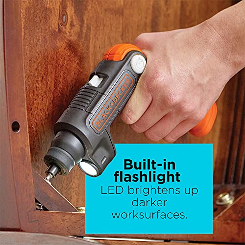 BLACK+DECKER 4V Max* Cordless Screwdriver BDCSFL20C - Image 5