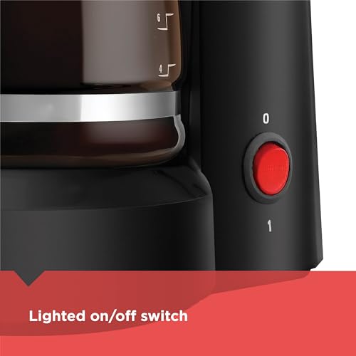 BLACK+DECKER 5-Cup Coffeemaker, Black, DCM600B - Image 2
