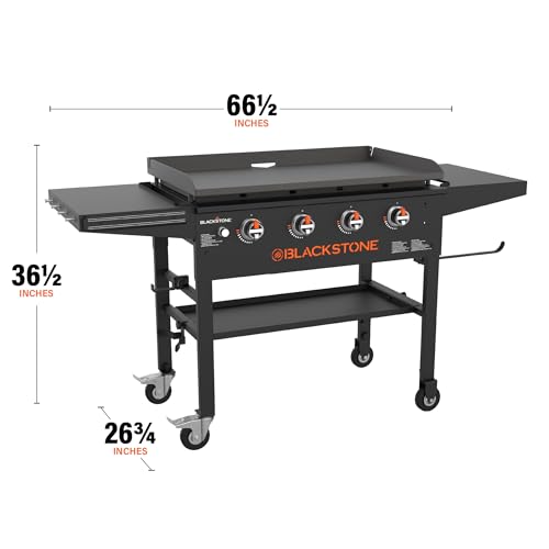 BLACKSTONE Portable Outdoor 4 Burner Gas Griddle, 36 Inch - Image 3