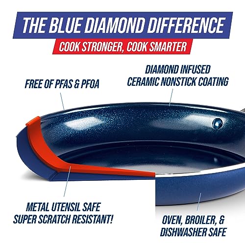 Blue Diamond Diamond Infused Ceramic Nonstick Jumbo Cooker - Image 4