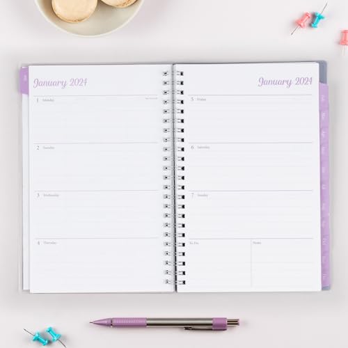 Blue Sky 2024 Weekly Monthly Planner, 5" x 8", Laila (137276-24) - Image 4