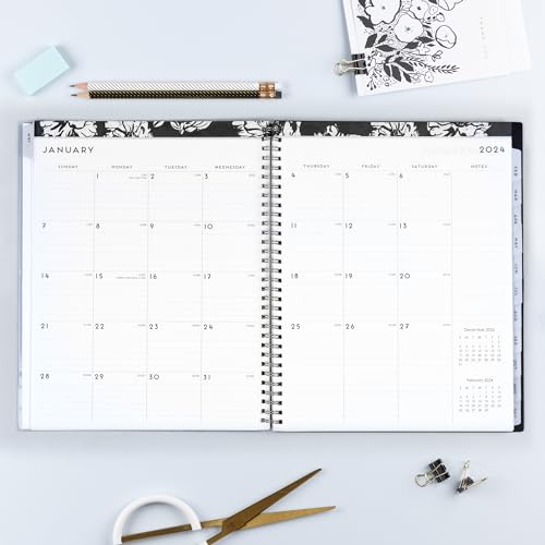 Blue Sky 2024 Weekly Monthly Planner, 8.5" x 11", Baccara Dark (110211-24) - Image 5