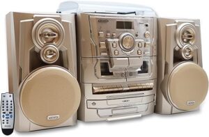 Jensen Bluetooth Turntable CD Player Stereo System