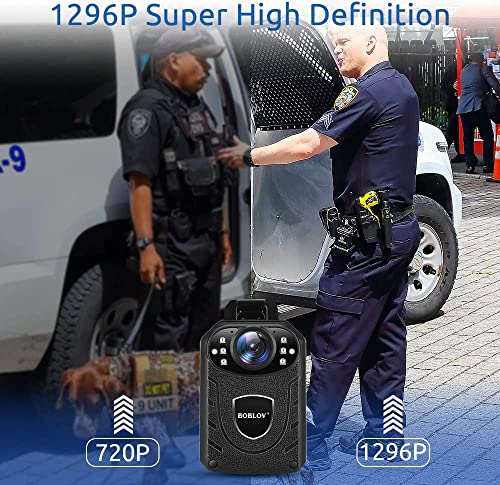 BOBLOV KJ21 Body Camera, 1296P Video Recorder - Image 3