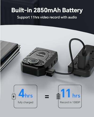 BOBLOV KJ21 Body Worn Camera, 1296P Recorder - Image 3