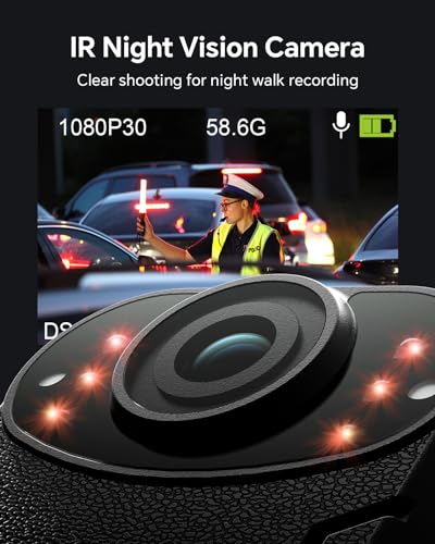 BOBLOV KJ21 Body Worn Camera, 1296P Recorder - Image 5