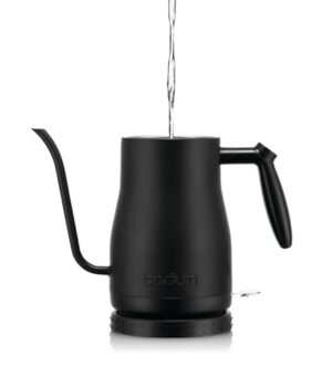 Bodum 34 Oz Gooseneck Electric Kettle, Matte Black