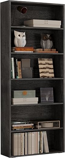 IRONCK Bookshelves 6 Tiers Display Storage Shelves