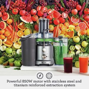 Breville Juicer BJE430SIL, One Size, Silver