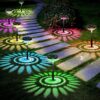 Nupostai Bright Solar Pathway Lights, Color Changing