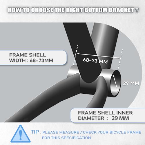 BUCKLOS Bike Dub 68/73mm Bicycle Bottom Bracket - Image 4