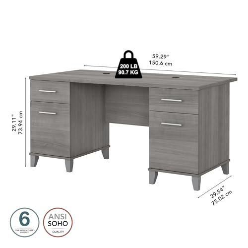 Bush Business Furniture Somerset 60W Office Desk With Drawers - Image 3