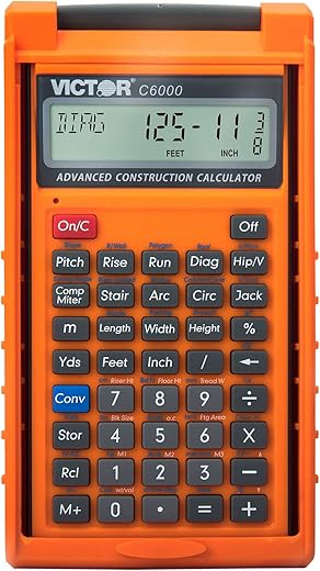 Victor C6000 Advanced Construction Calculator With Case