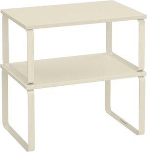 SONGMICS Cabinet Organizer Shelf Set, UKCS002W02