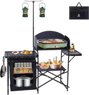 Nice C Camping Chair XL Padded Folding Table