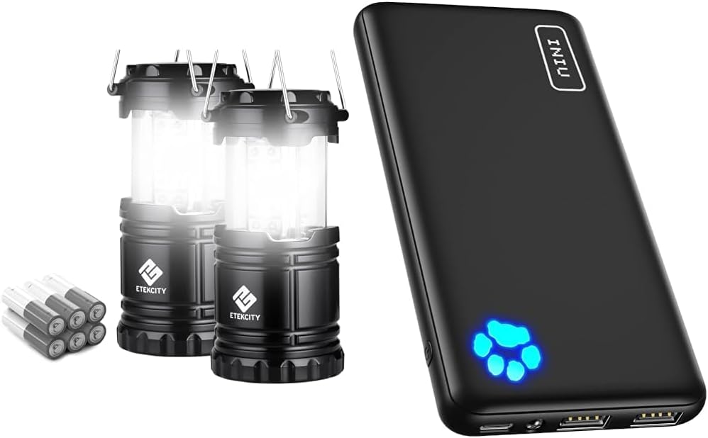 Etekcity Camping Lantern & Slim 10000mAh USB-C Charger