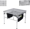 Nice C Camping Table With Cabinet Storage, Adjustable