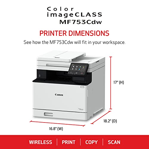 Canon ImageCLASS MF753Cdw Wireless Laser Printer - Image 2