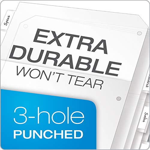 Cardinal Plastic Binder Dividers, 5-Tab, 84010CB - Image 3