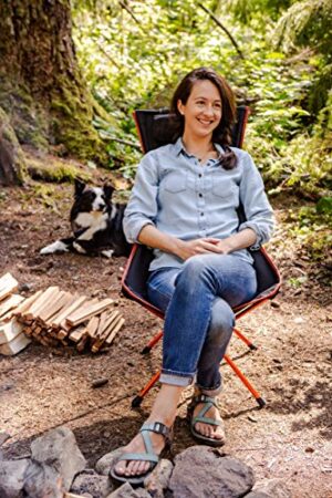 Cascade Mountain Tech High Back Lightweight Camp Chair – Black