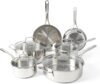 Martha Stewart Castelle 10 Piece Stainless Steel Cookware Set