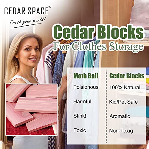 Cedar Space Cedar Blocks For Closet Storage, 16pcs - Image 2