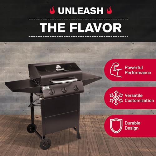 Char-Broil 3-Burner Cart-Style Propane Gas Grill, 465734921 - Image 2