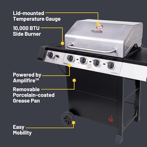 Char-Broil Stainless Steel Gas Barbecue Grill - Image 5