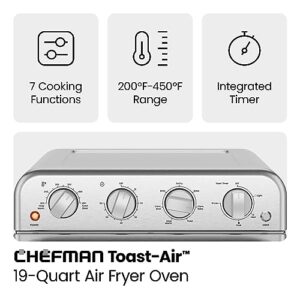 Chefman Air Fryer Toaster Oven Combo, 7-in-1