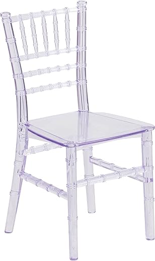 Flash Furniture Child’s Transparent Crystal Resin Chiavari Chair