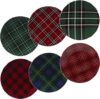 Certified International Christmas Plaid 22925SET6 Dinner Plate Set