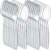 JoyServe Clear Plastic Cutlery Set – 360 Pcs