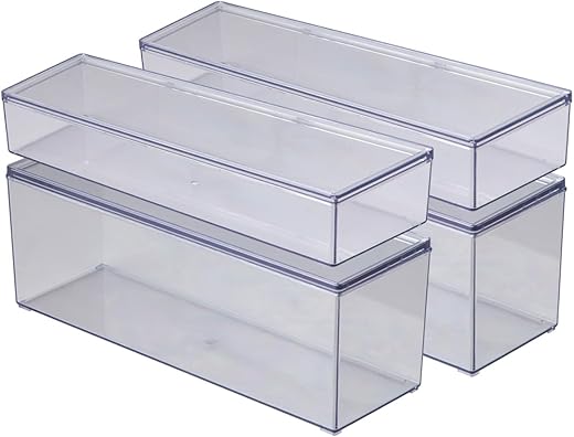 DEAHEZEN Clear Storage Bins For Pantry And Fridge
