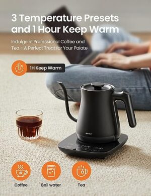 COMFEE’ Gooseneck Electric Kettle With Temperature Control