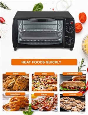 Commercial CHEF 10 Liter 4 Slice Toaster Oven