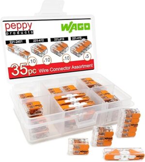 Peppy Products Compact Splicing Wire Connector Assortment 35pc