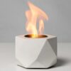 KIZZBY Concrete Tabletop Fire Pit Bowl Smores Maker