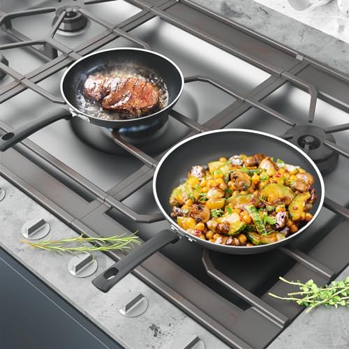 COOKSMARK Aluminum Nonstick Frying Pan Set 3-Piece - Image 4