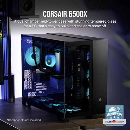 Corsair 6500X Mid-Tower ATX Dual Chamber Case - Image 2
