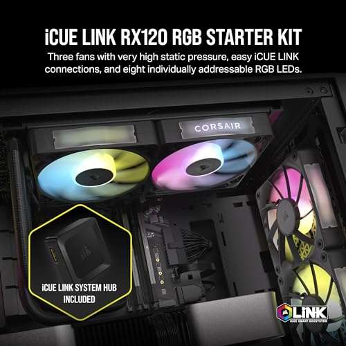 Corsair iCUE Link RX120 RGB 120mm Fans - Image 2