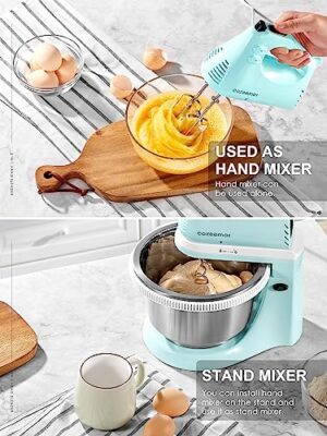 Cozeemax 2 In 1 Electric Hand Mixer Aqua
