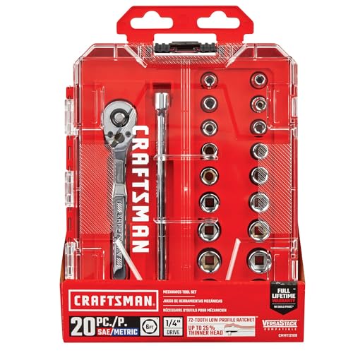 CRAFTSMAN Mechanics Tool Set, 1/4 Inch Drive (CMMT12108) - Image 5