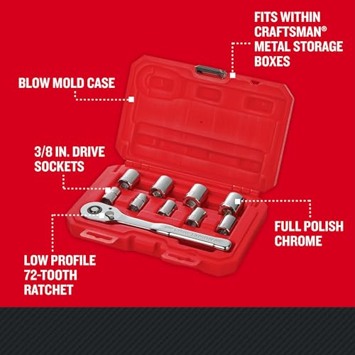 CRAFTSMAN Mechanics Tool Set, Metric, 10 Piece (CMMT34564) - Image 2