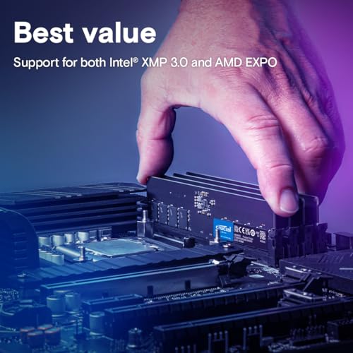 Crucial 16GB DDR5 4800MHz CL40 Desktop Memory CT2K8G48C40U5 - Image 5