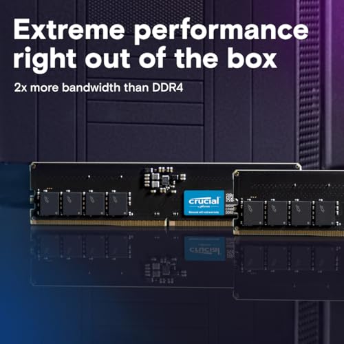 Crucial 16GB DDR5 4800MHz CL40 Desktop Memory CT2K8G48C40U5 - Image 2